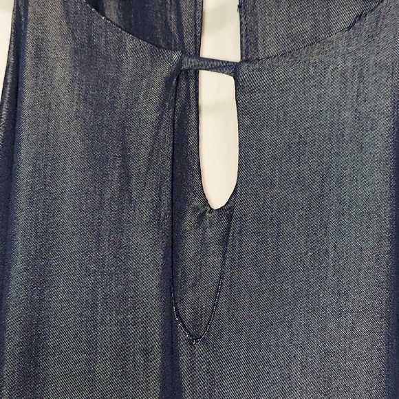 Fab'rik 100% Rayon Denim look halter dress - Picture 4 of 10